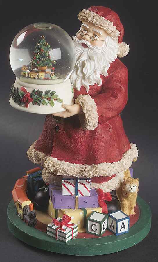 Christmas Heritage Santa Musical Figurine by Pfaltzgraff-1