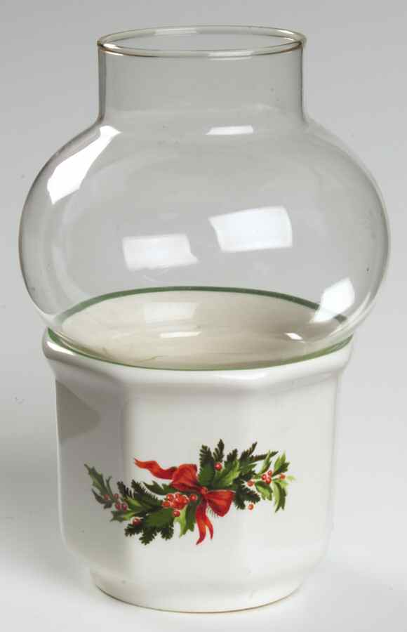 Christmas Heritage Mini Lite Votive with Glass Globe by Pfaltzgraff-1