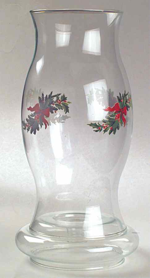 Christmas Heritage Glassware Hurricane Globe by Pfaltzgraff-1