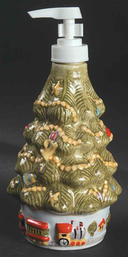 Christmas Heritage Sculpted Lotion Dispenser by Pfaltzgraff-1