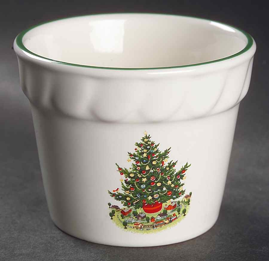 Christmas Heritage Votive Flower Pot by Pfaltzgraff-1