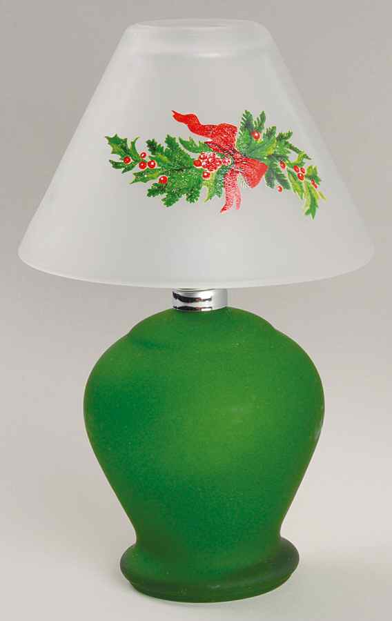 Christmas Heritage Tea Light Lamp with Shade by Pfaltzgraff-1