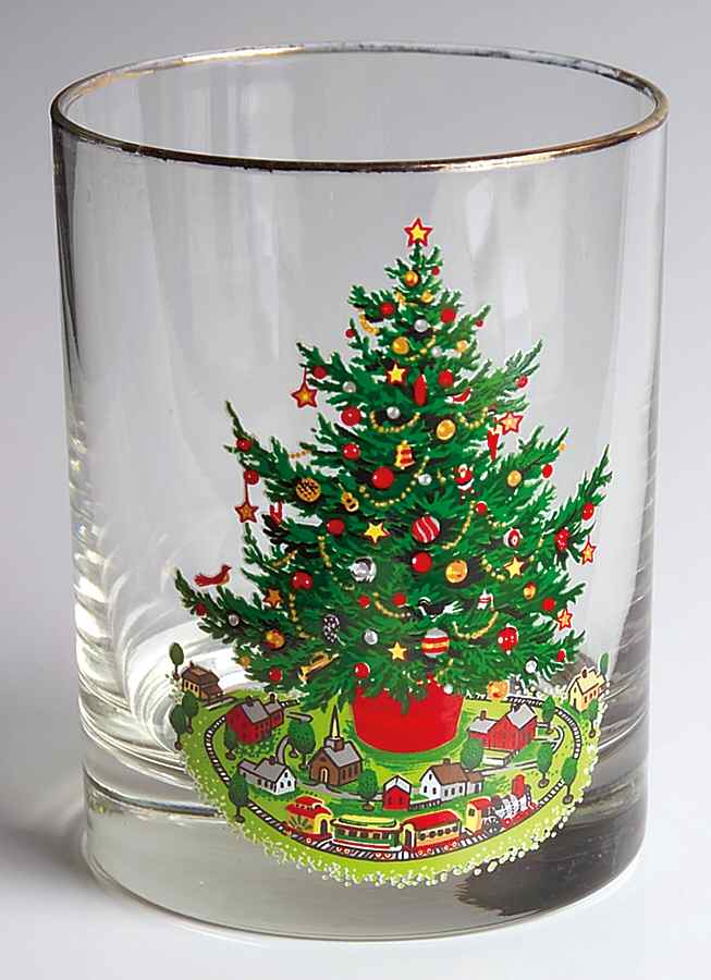 Christmas Heritage 10 Oz Glassware Double Old Fashioned by Pfaltzgraff-1