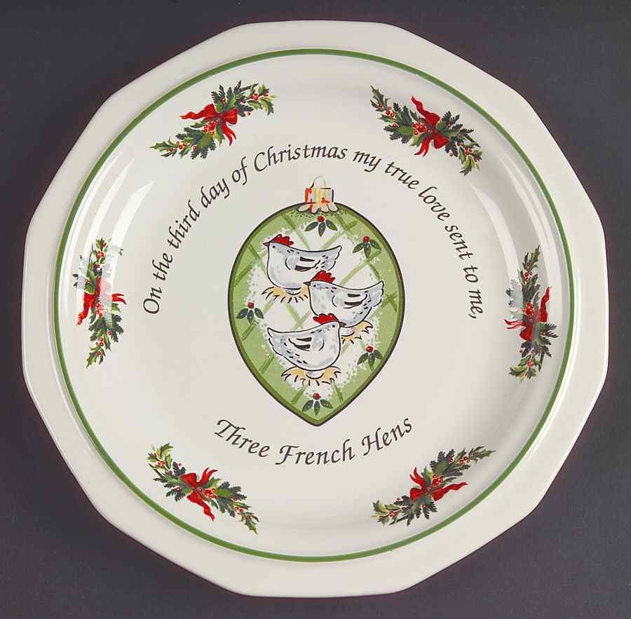 Christmas Heritage Holiday Luncheon Plate by Pfaltzgraff-1
