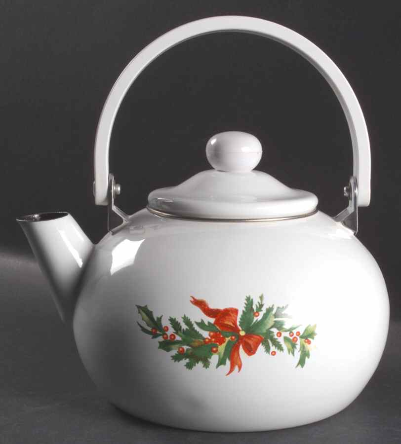 Christmas Heritage Metal Kettle & Lid by Pfaltzgraff-1