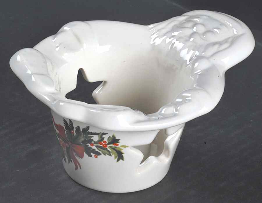 Christmas Heritage Santa Votive Candleholder by Pfaltzgraff-1