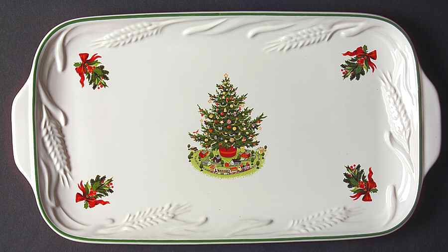 Christmas Heritage Large Sandwich Tray by Pfaltzgraff-1