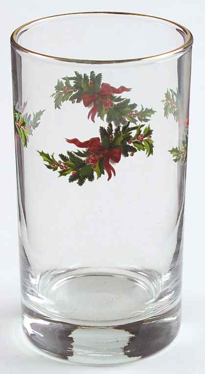 Christmas Heritage 12 Oz Glassware Tumbler by Pfaltzgraff-1