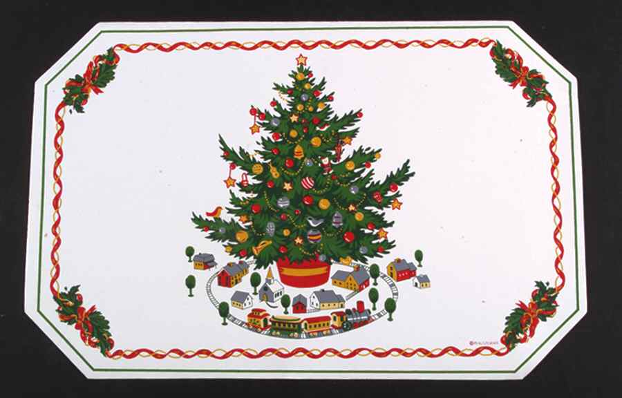 Christmas Heritage Vinyl Placemat by Pfaltzgraff-1
