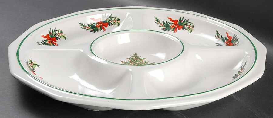 Christmas Heritage 5-Part Relish by Pfaltzgraff-1