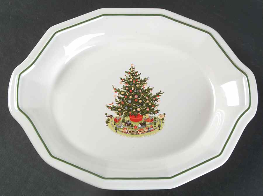 Christmas Heritage Large Oblong Tray by Pfaltzgraff-1