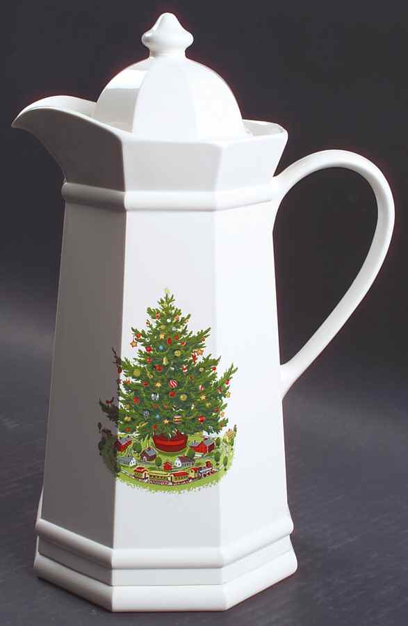 Christmas Heritage Plastic Thermos/Carafe & Lid by Pfaltzgraff-1