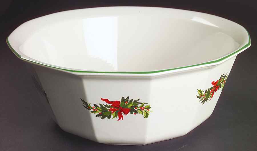 Christmas Heritage 12" Large Salad Serving Bowl by Pfaltzgraff-1