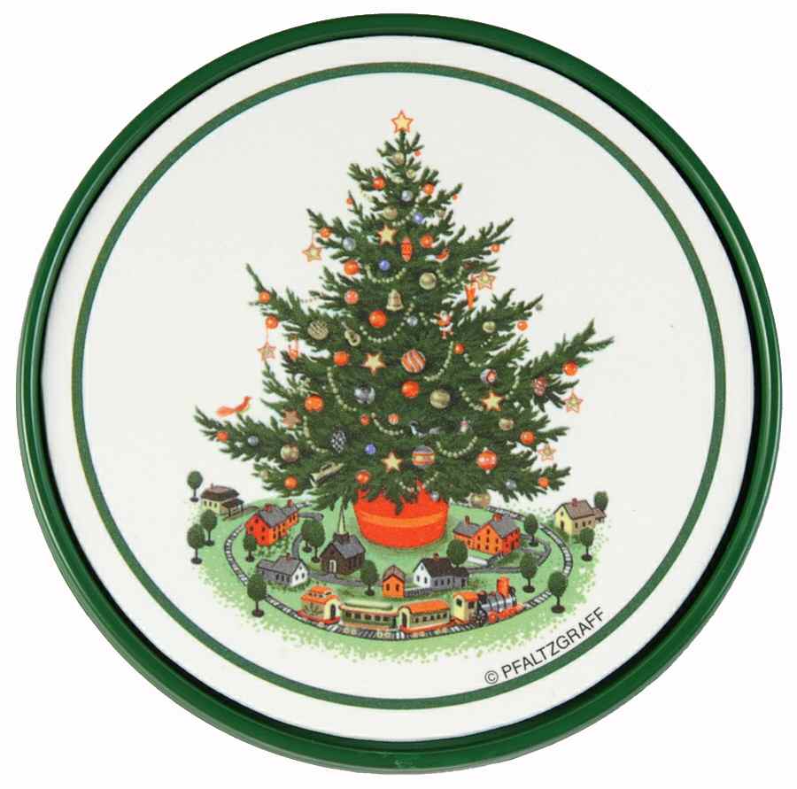 Christmas Heritage Plastic Coaster by Pfaltzgraff-1