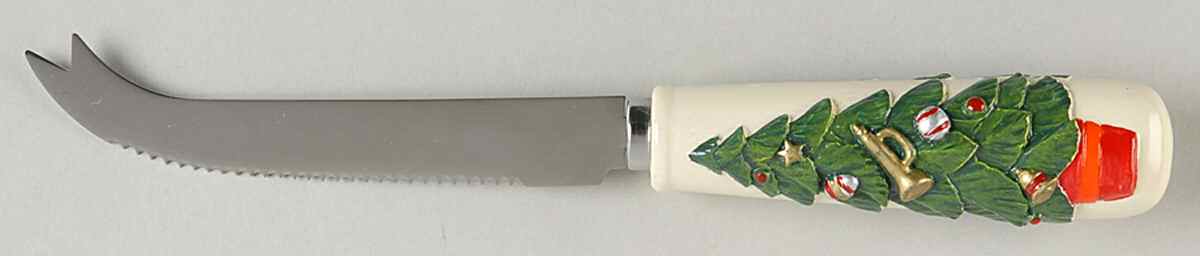 Christmas Heritage Sculpted Cheese Slicer by Pfaltzgraff-1