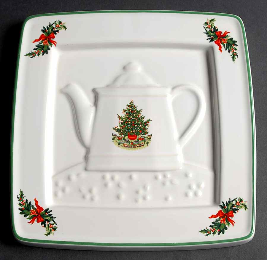 Christmas Heritage Embossed Square Trivet by Pfaltzgraff-1