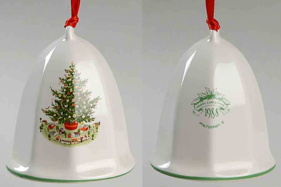 Christmas Heritage 1988 Collector Bell by Pfaltzgraff-1