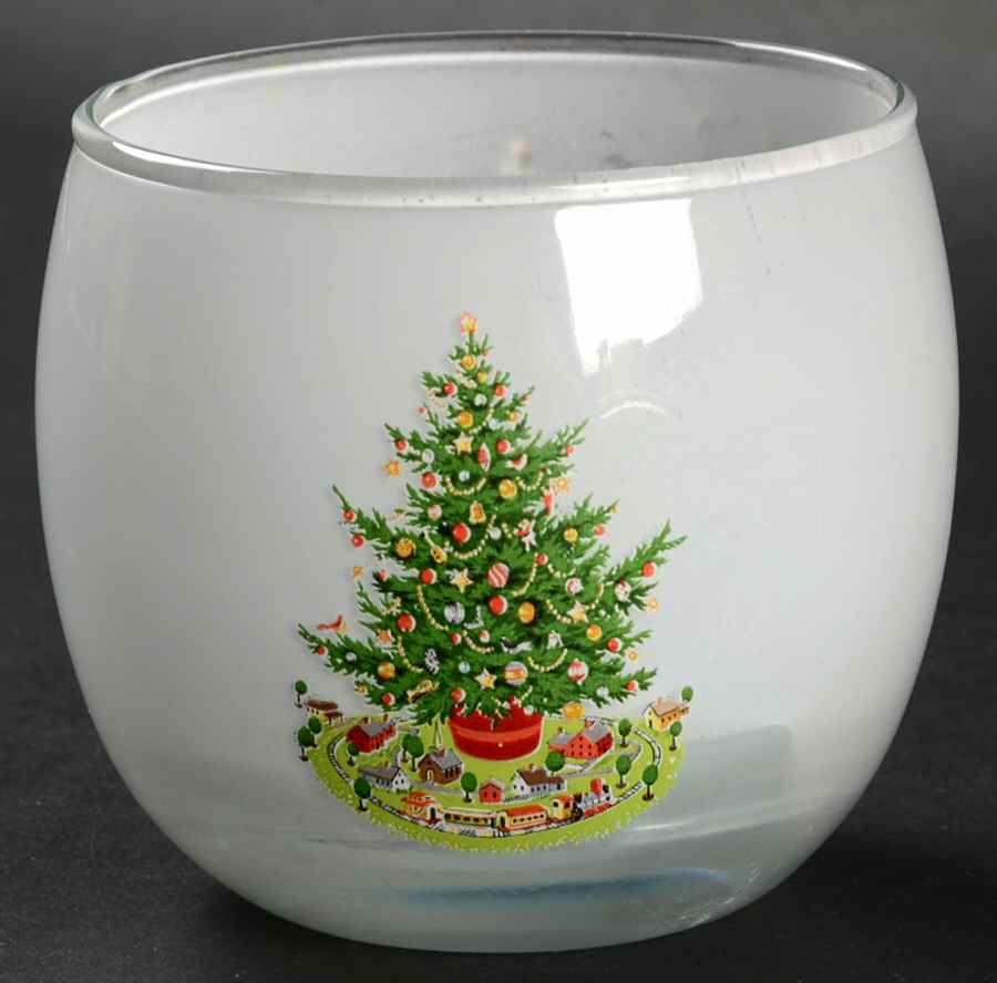 Christmas Heritage Glassware Votive Candleholder by Pfaltzgraff-1