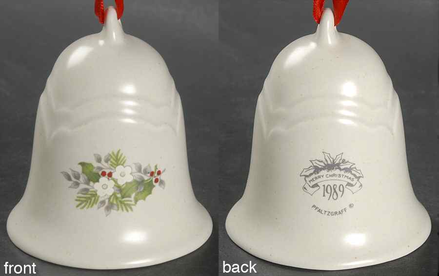 Christmas Heirloom 1989 Collector Bell by Pfaltzgraff-1