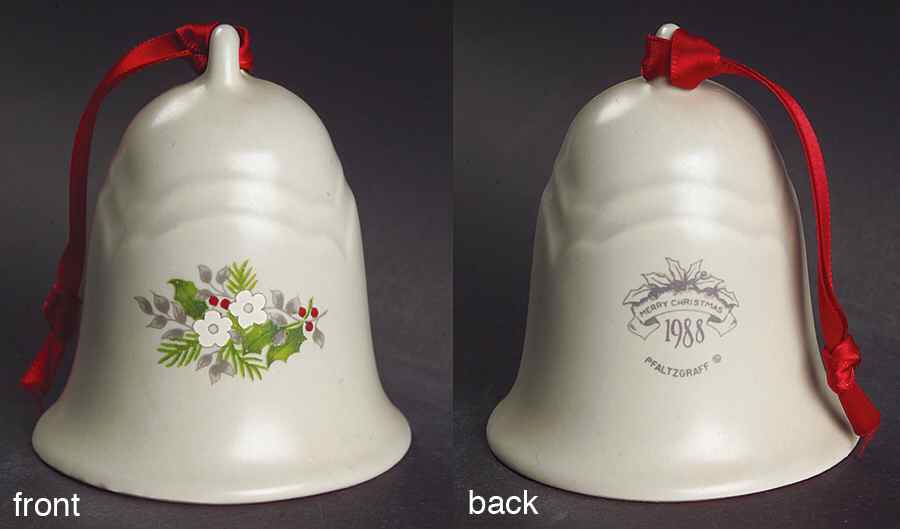 Christmas Heirloom 1988 Collector Bell by Pfaltzgraff-1
