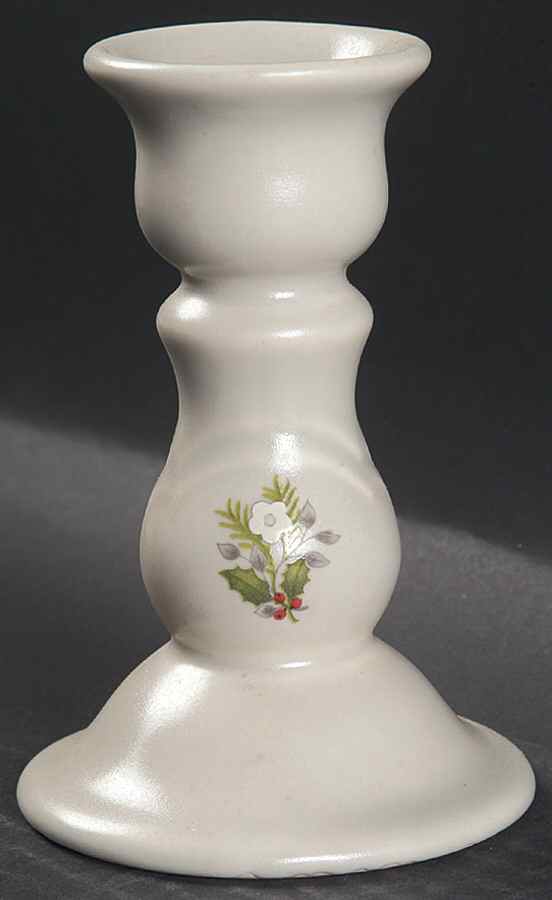 Christmas Heirloom 5" Candlestick by Pfaltzgraff-1