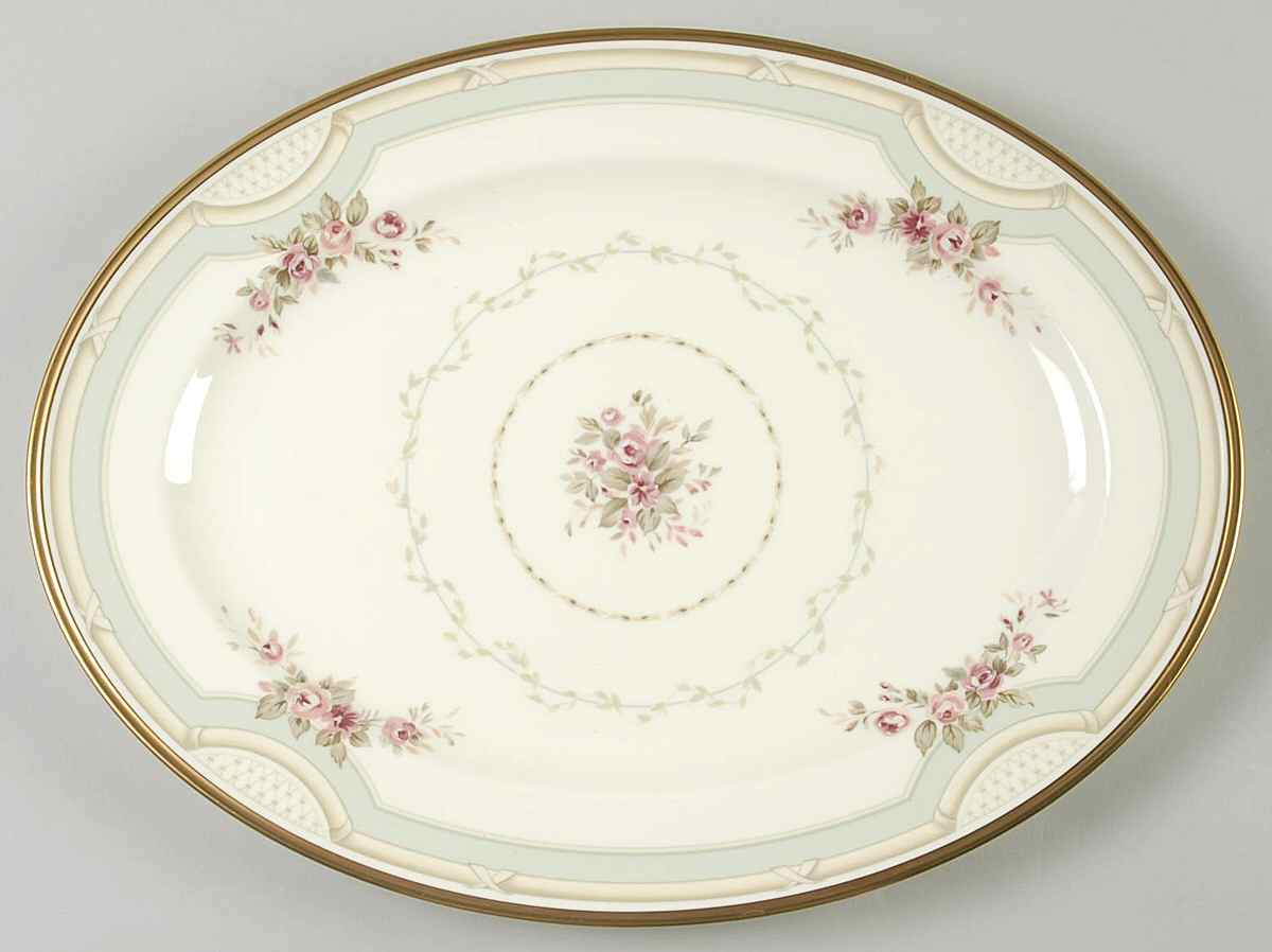 Claridge 14" Oval Serving Platter by Pfaltzgraff-1