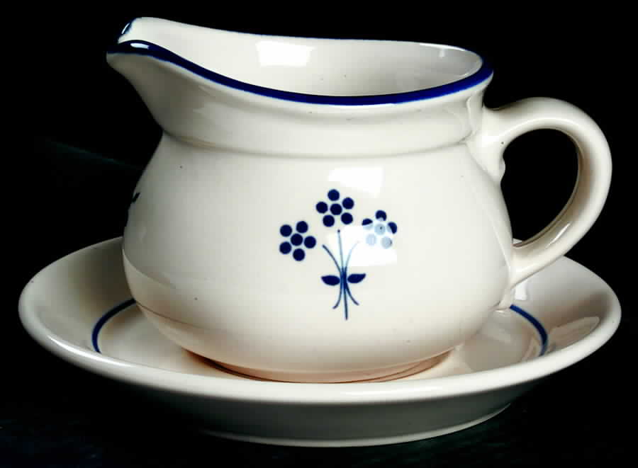 Country Fair Gravy Boat & Underplate by Pfaltzgraff-1