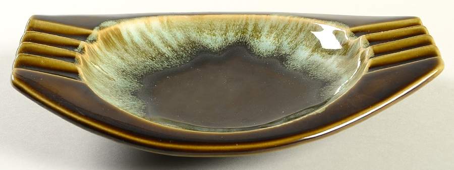 Copper Green 8" Ashtray by Pfaltzgraff-1