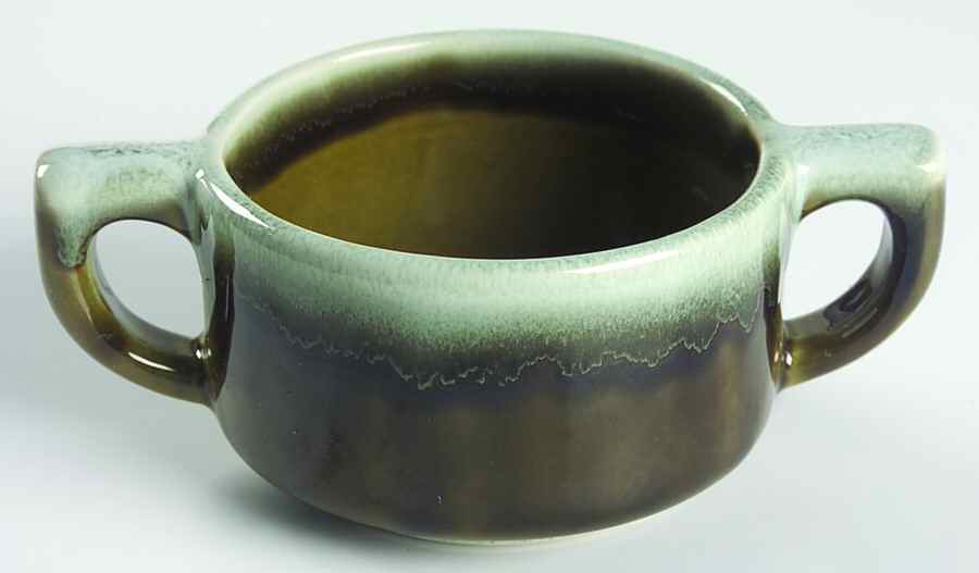 Copper Green Sugar Bowl No Lid by Pfaltzgraff-1