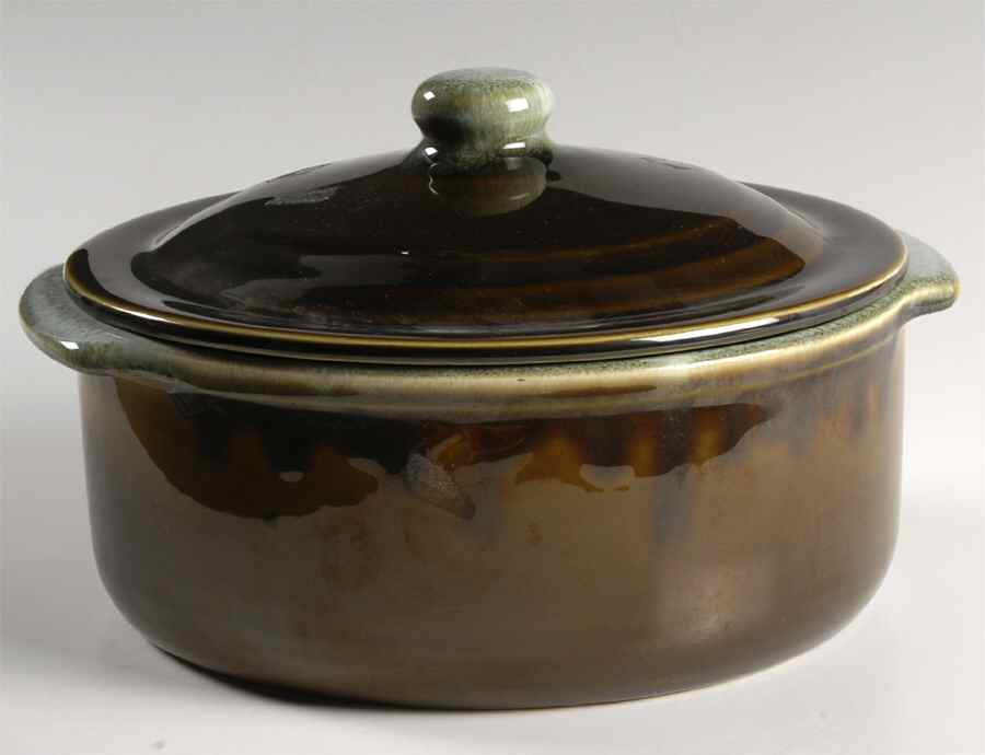 Copper Green 2 Qt Round Covered Casserole by Pfaltzgraff-1