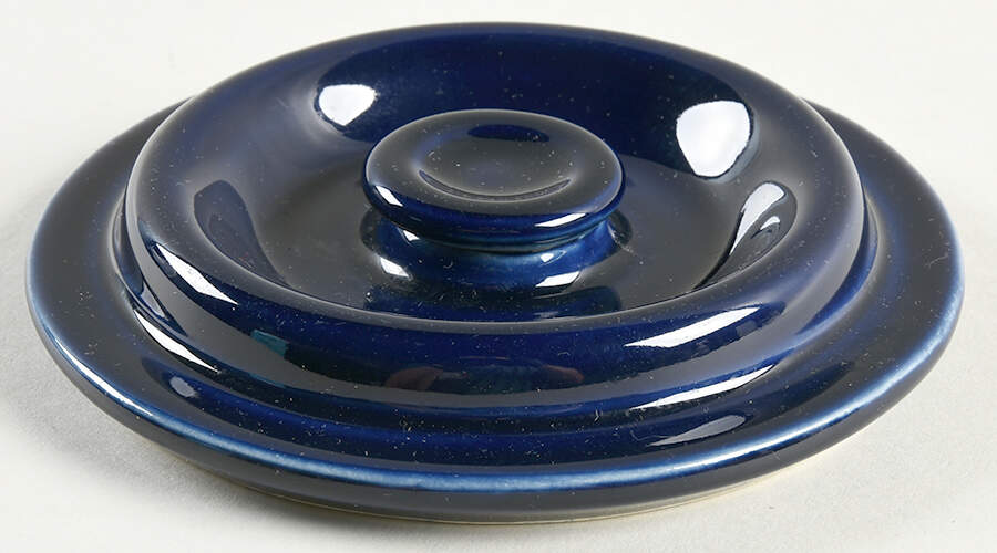 Compatibles Blue Lid for Individual Casserole by Pfaltzgraff-1