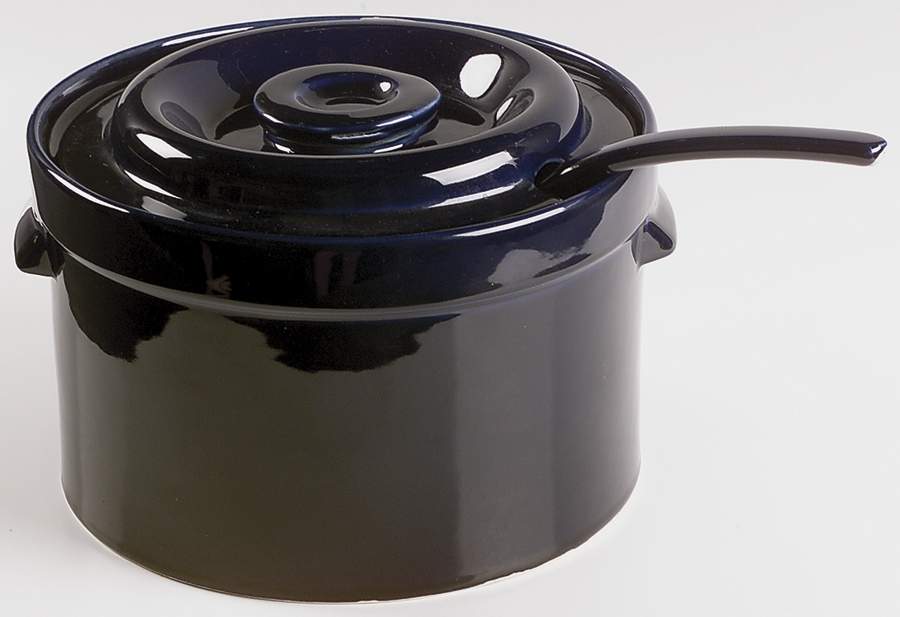 Compatibles Blue Tureen & Lid w/Ladle by Pfaltzgraff-1
