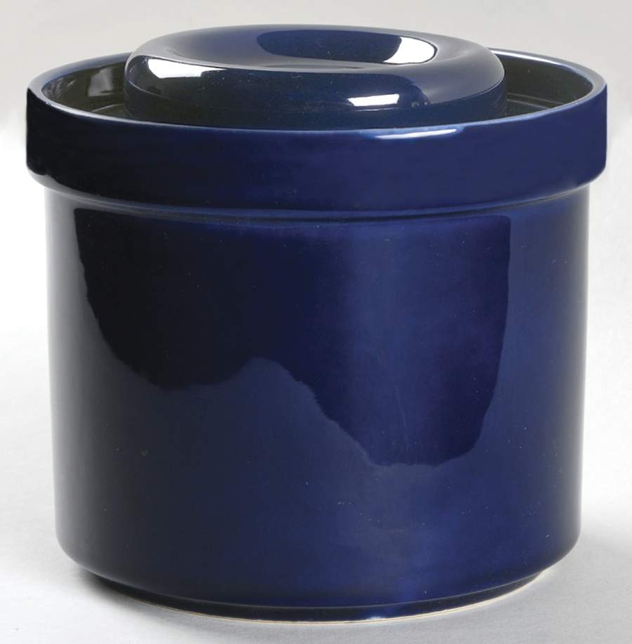 Compatibles Blue Small Canister & Lid by Pfaltzgraff-1