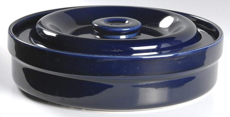 Compatibles Blue 2 Qt Round Covered Casserole by Pfaltzgraff-1