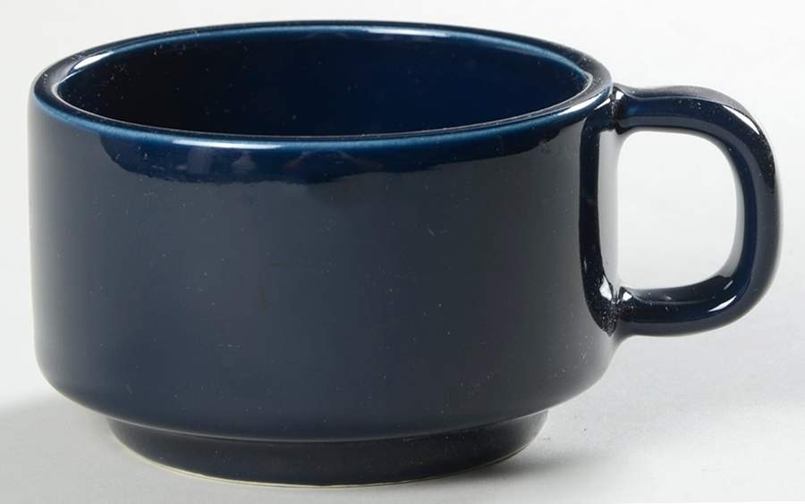 Compatibles Blue Flat Cup by Pfaltzgraff-1