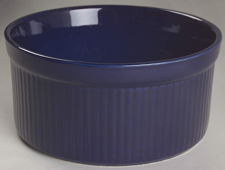 Compatibles Blue 8" Souffle by Pfaltzgraff-1