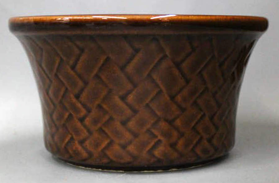 Compatibles Butterscotch 6" Basketweave Berry Bowl by Pfaltzgraff-1