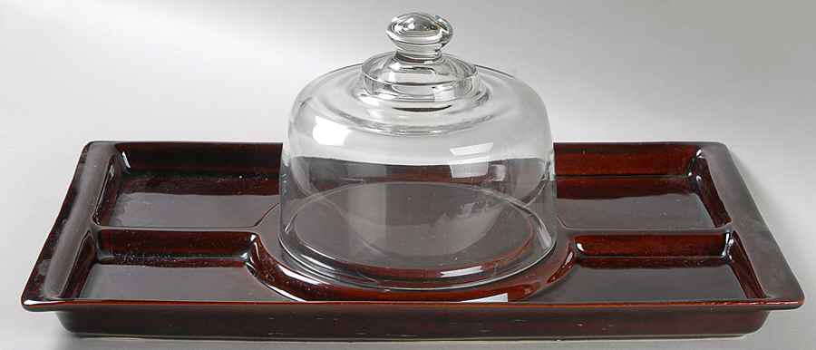 Compatibles Coffee Cheese and Cracker Set with Dome by Pfaltzgraff-1