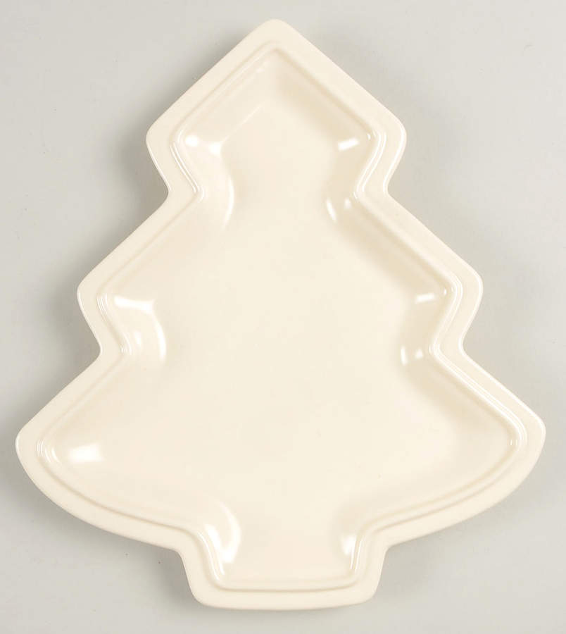 Color Medley Buff Matte Small Tree Shaped Dish by Pfaltzgraff-1