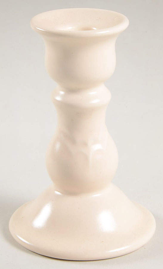 Color Medley Buff Matte Small Candlestick by Pfaltzgraff-1