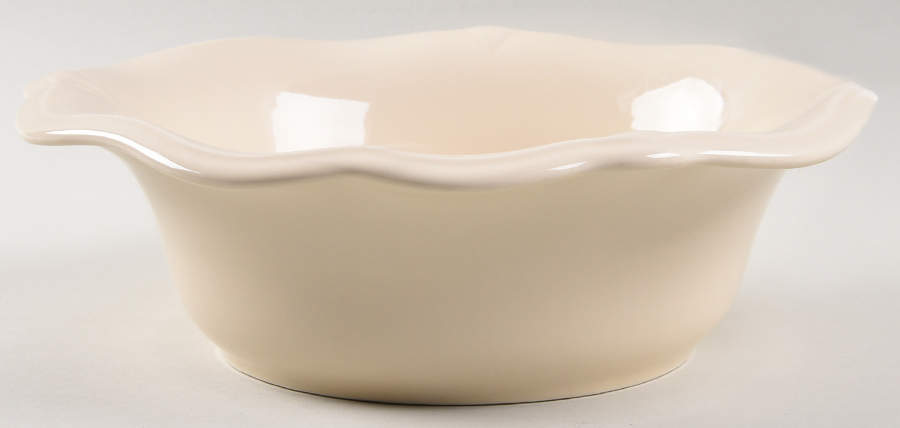 Color Medley Buff Matte Sculpted Serving Bowl by Pfaltzgraff-1
