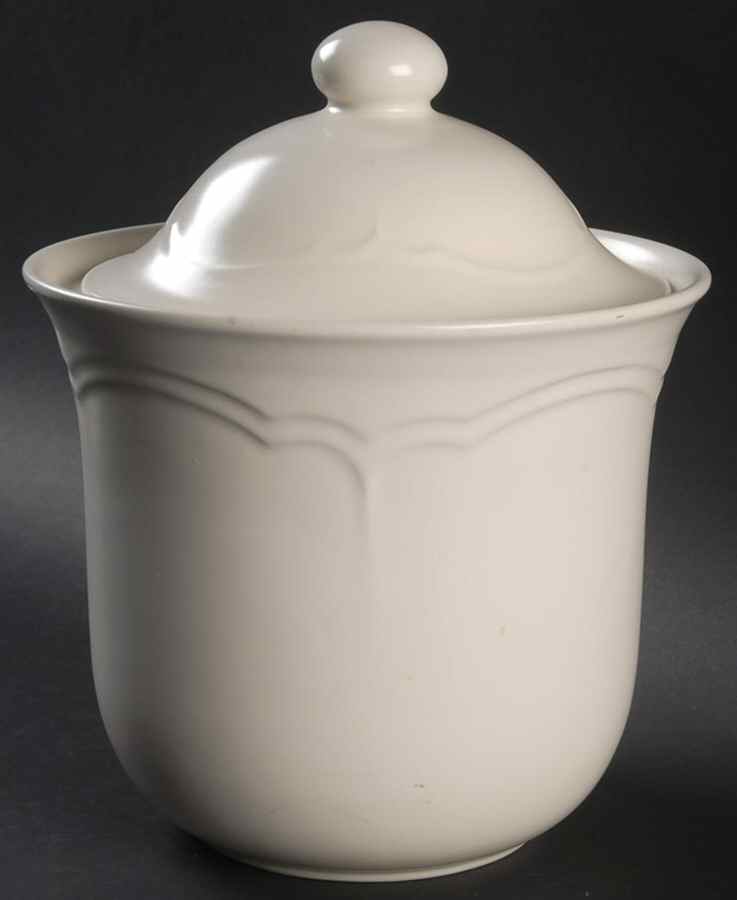 Color Medley Buff Matte Large Canister & Lid by Pfaltzgraff-1