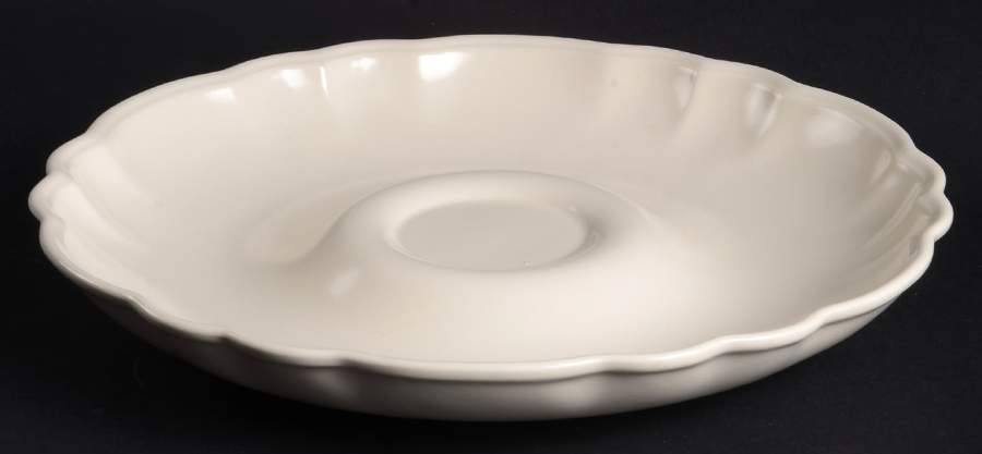Color Medley Buff Matte Chip Bowl/Plate for Chip & Dip Set by Pfaltzgraff-1