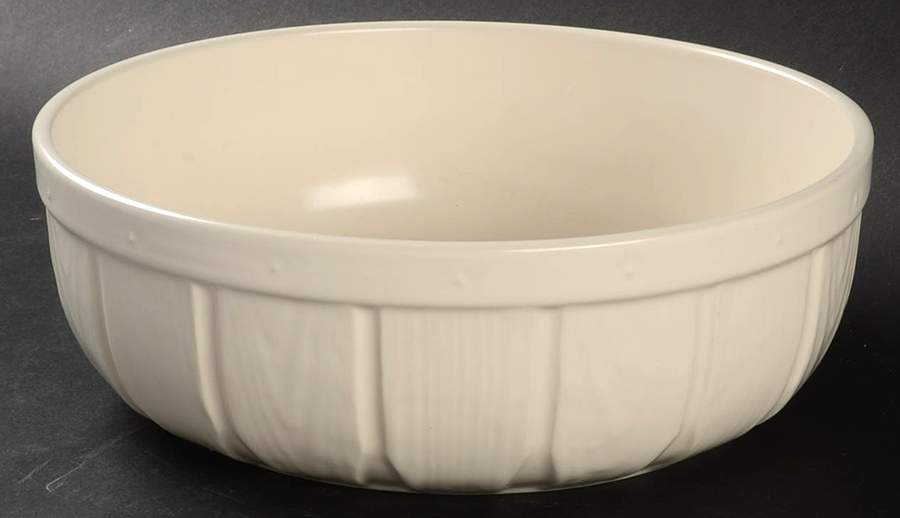 Color Medley Buff Matte 9" Sculpted Round Serving Bowl by Pfaltzgraff-1