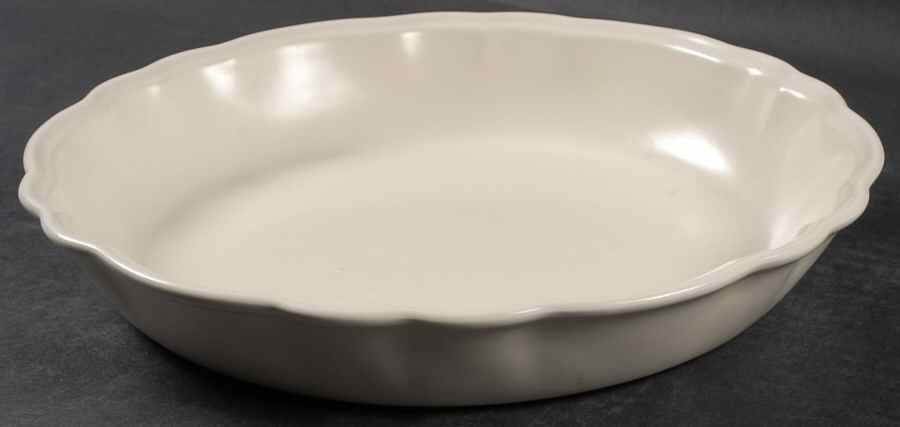 Color Medley Buff Matte 9" Pie Baking Plate by Pfaltzgraff-1