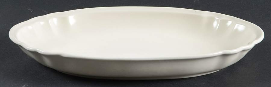 Color Medley Buff Matte Oval Bread Tray by Pfaltzgraff-1