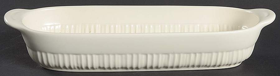 Color Medley Buff Matte Cracker Server-Boat by Pfaltzgraff-1