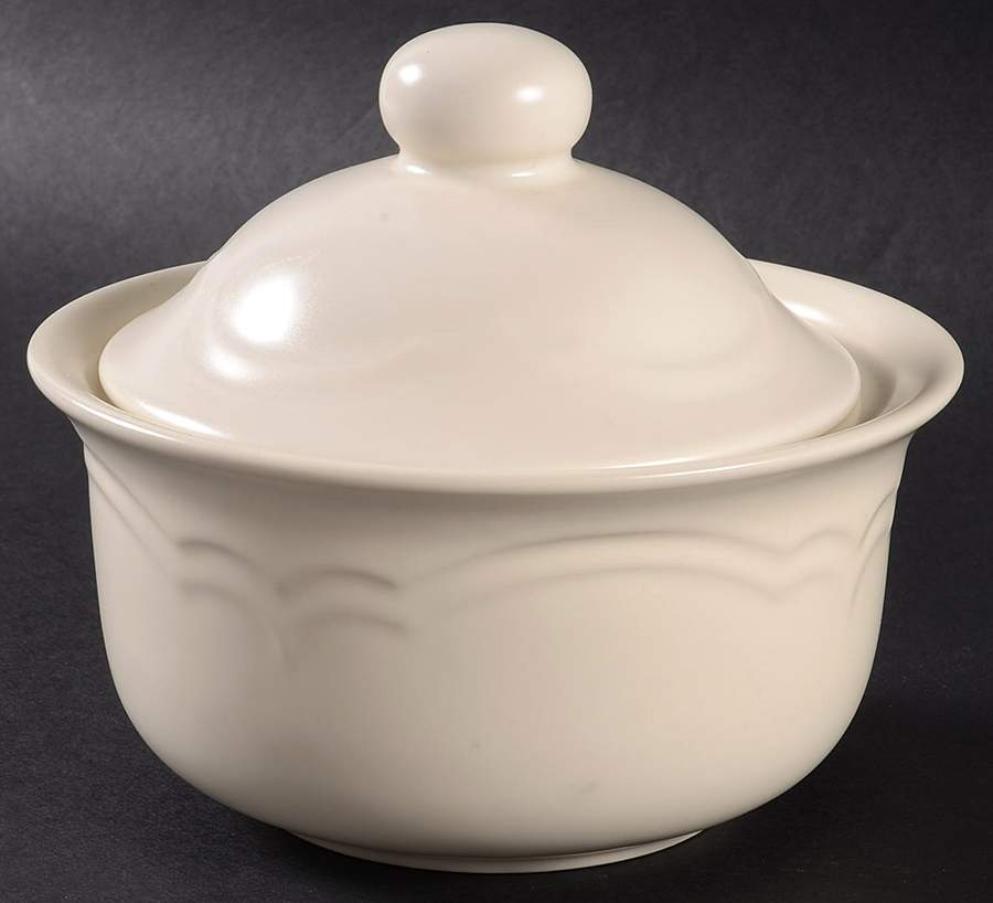 Color Medley Buff Matte Butter Tub & Lid by Pfaltzgraff-1