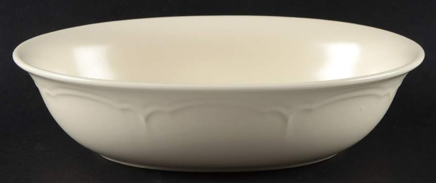 Color Medley Buff Matte 10" Oval Vegetable Bowl by Pfaltzgraff-1