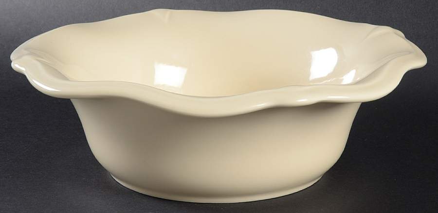 Color Medley Straw (Yellow) Large Round Fluted Bowl by Pfaltzgraff-1
